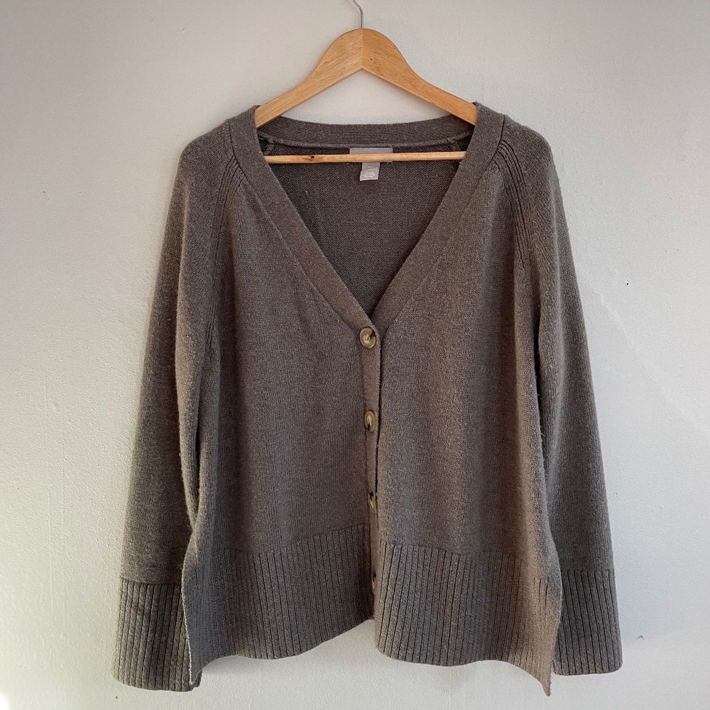 Oversized Gray H&M Cardigan